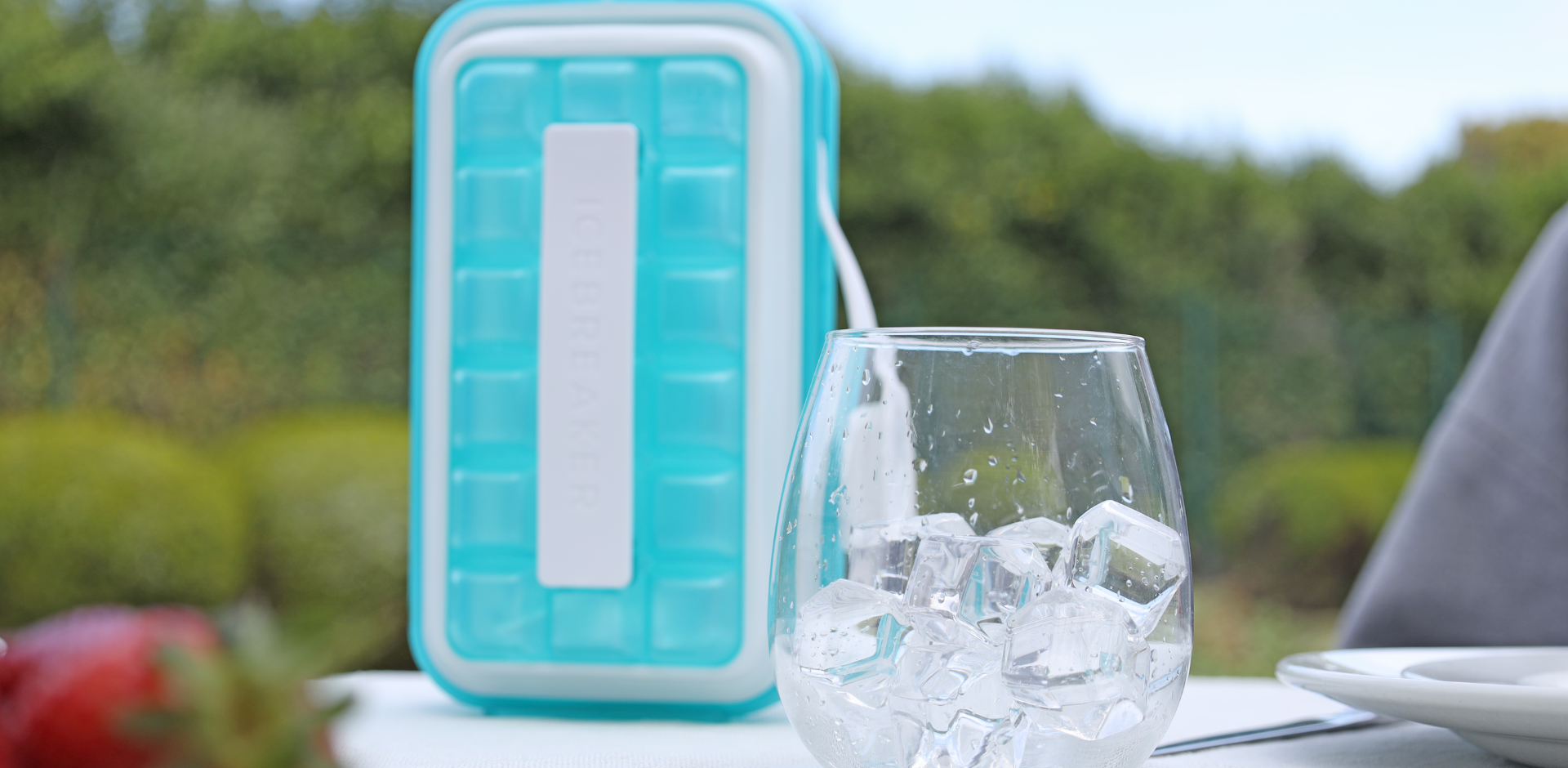 KSP Pop Out Ice Cube Tray - Set of 2 (Blue)